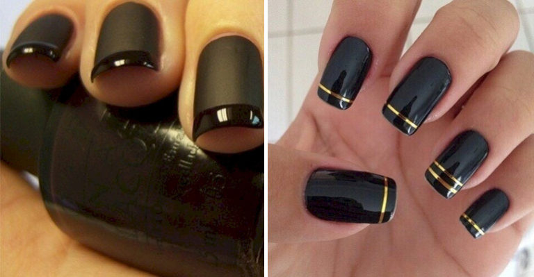 10 Elegant Black Nail Art Designs