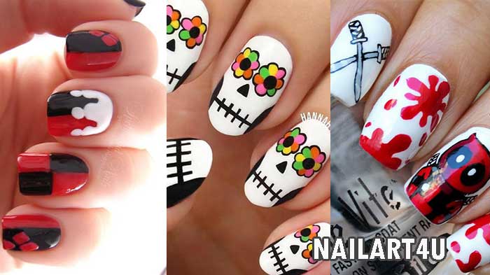 Halloween nails acrylic
