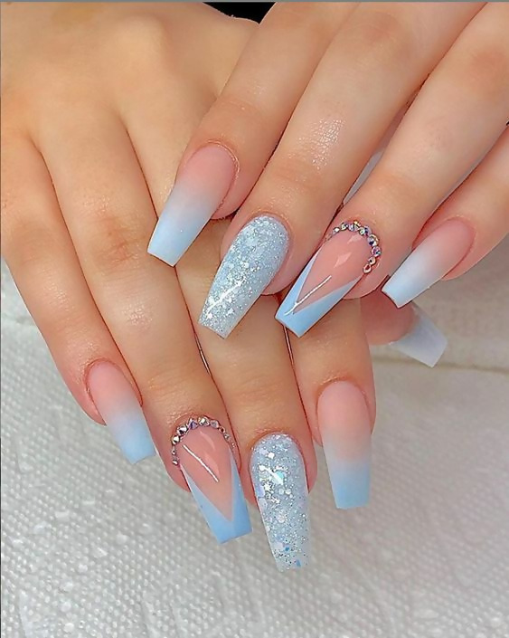 Different Ways To Style Glitter Nails Nail Art 4u