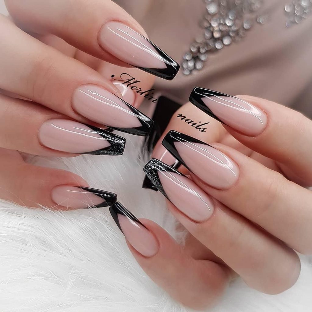 Long French Tip Nails 17