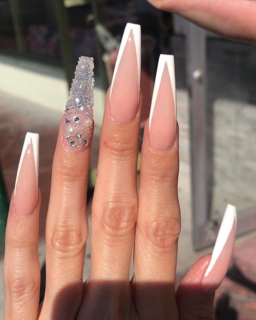 acrylic nails designs long 