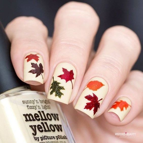 fall nail designs cute