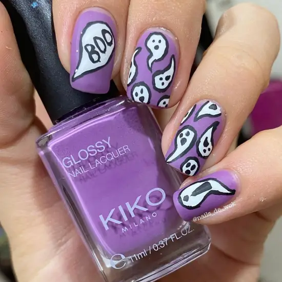 Scary Halloween Nails design