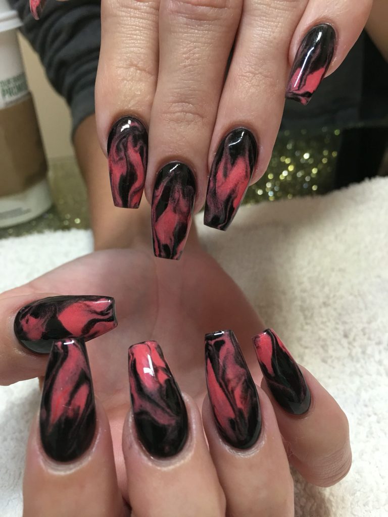 Simple Swag Black Ombre Nails Design Ideas