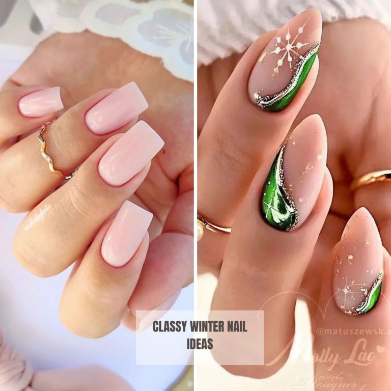 classy winter nails