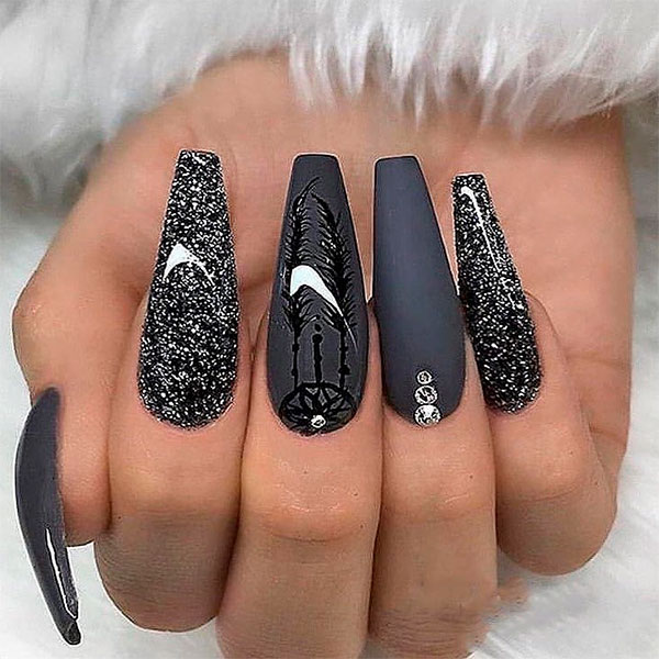 Dark matter Fall Coffin Nails