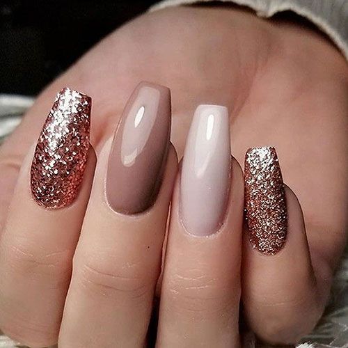 Coffin Classy Fall Nails 122 36