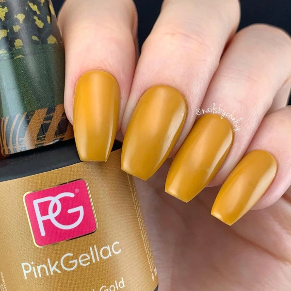 warm yellow nails