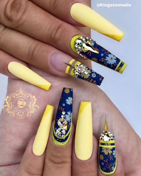 Yellow Nail designs