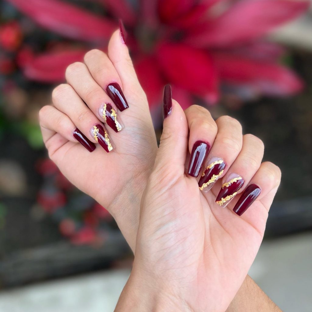 5379493 Top Burgundy Nails Design