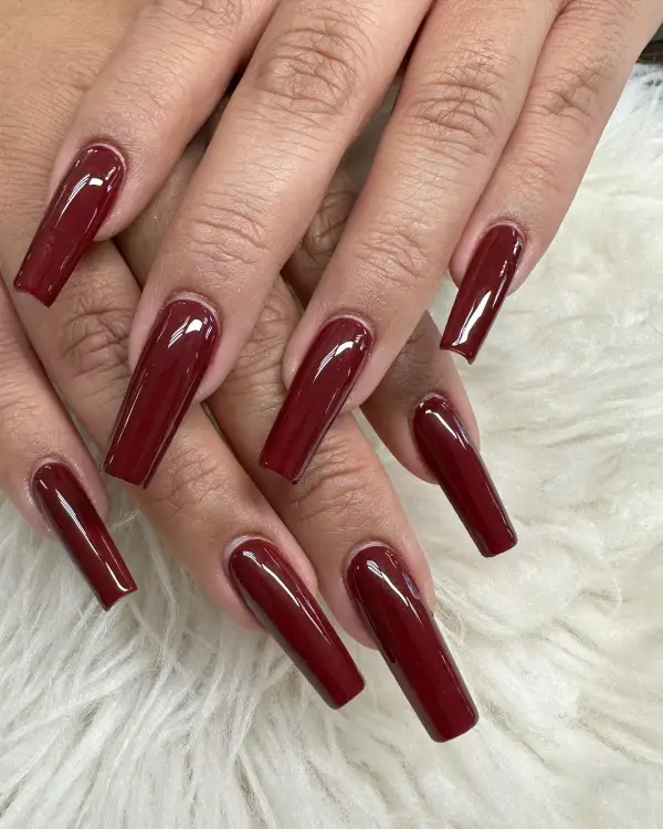 Burgundy Nails Designs 4