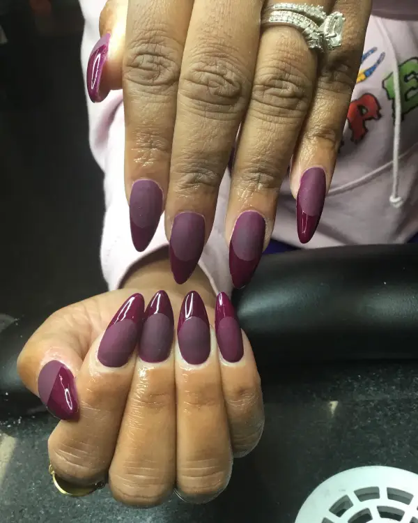 Burgundy Nails Designs