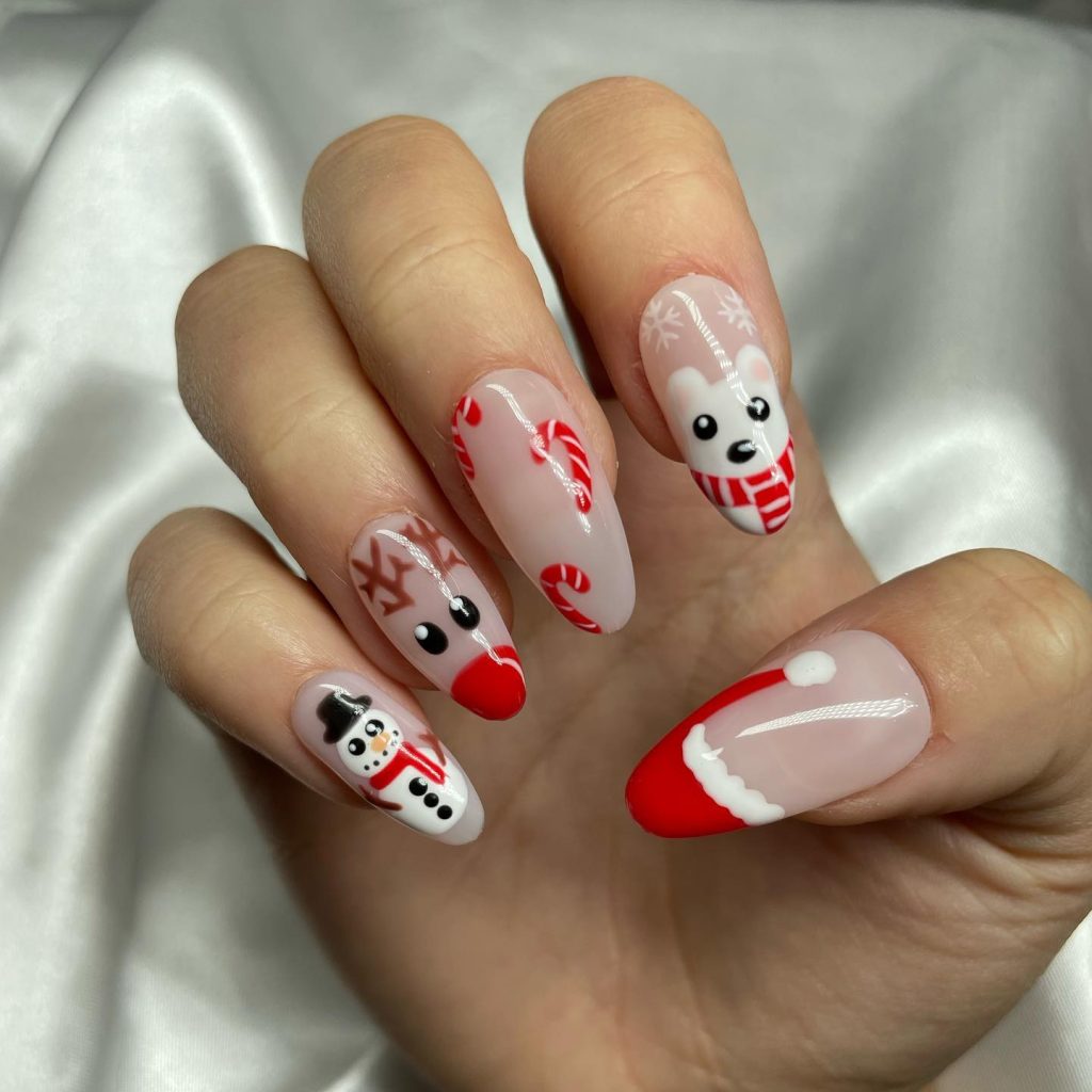 Reindeer Nails Design Ideas 20