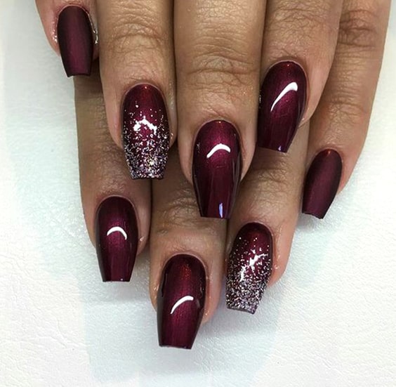 valentines day diy nail designs burgundy nails min