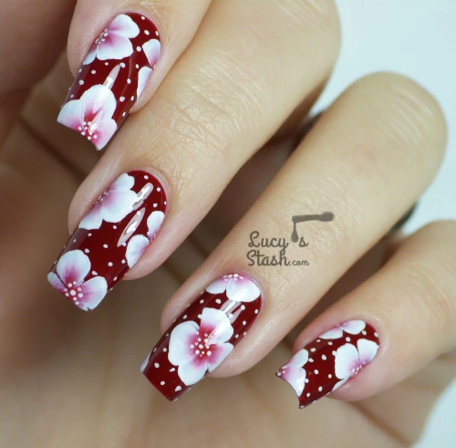 nail art flower design