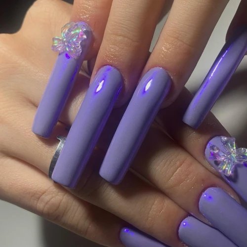 Long Acrylic Nails With Designs 2