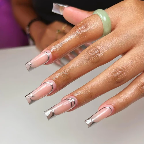 Long Acrylic Nails With Designs 25