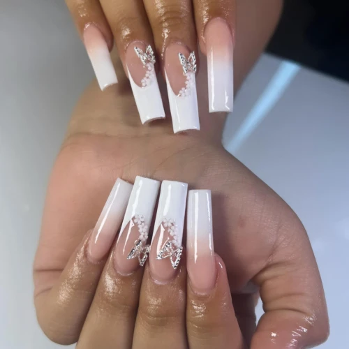 Long Acrylic Nails With Designs 28