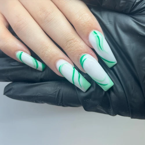 Long Acrylic Nails With Designs 6