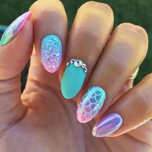 Mermaid Nails Design Ideas 1