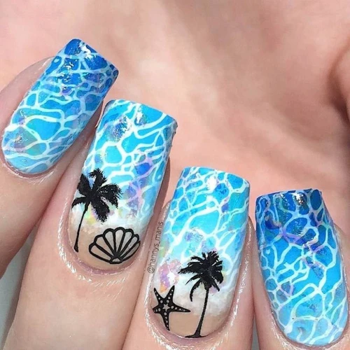 Rock Gorgeous Coffin Wavy Nails 1