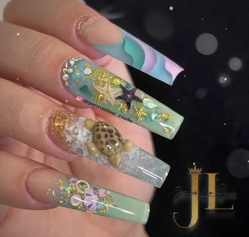 Seashell Beach Nails Designs 1