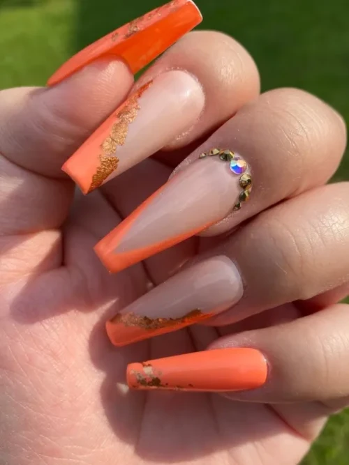 Orange Nails 14