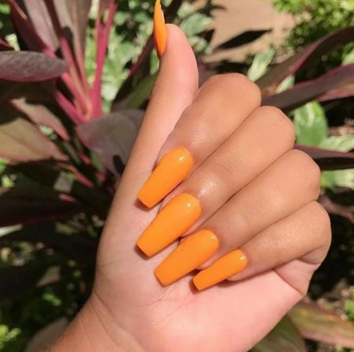 Orange Nails 22