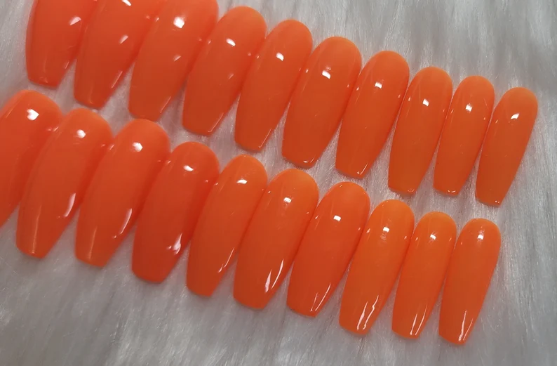 Tangerine nails