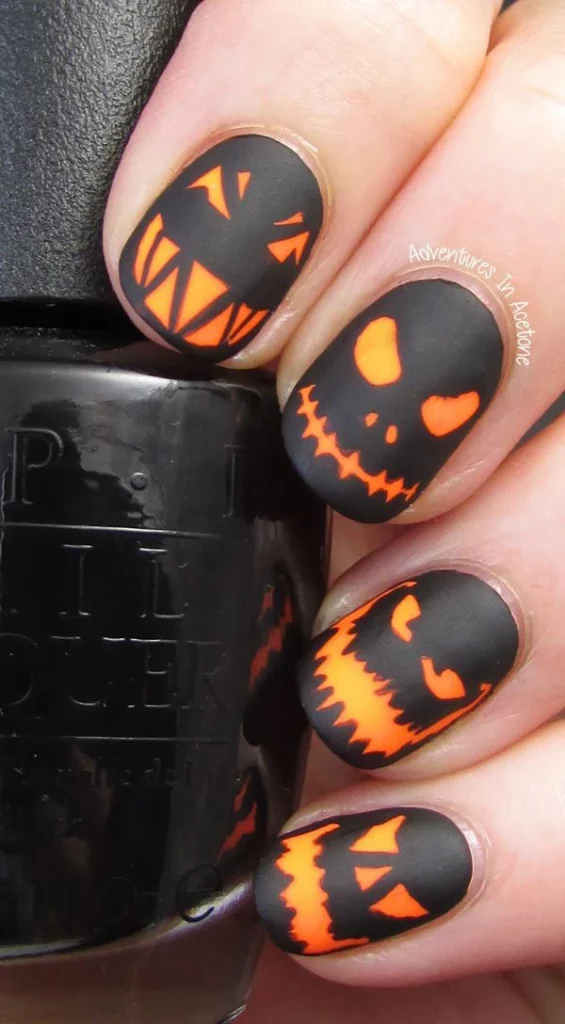 Pumpkin Nail Art 10