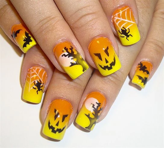 Pumpkin Nail Art 11