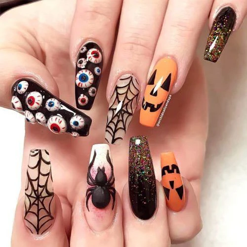 Pumpkin Nail Art 15