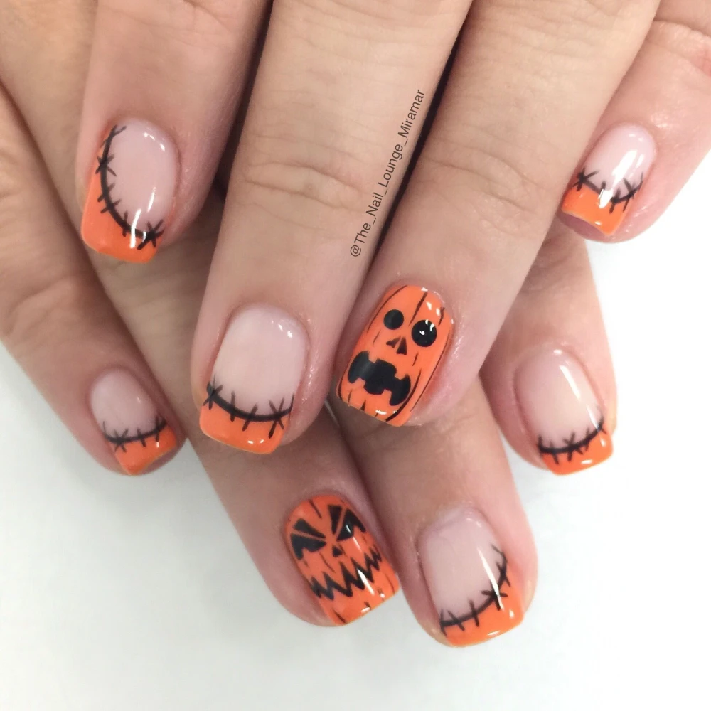 Pumpkin Nail Art 9