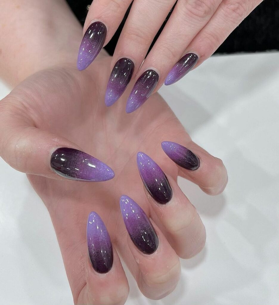 Purple Ombre Nails