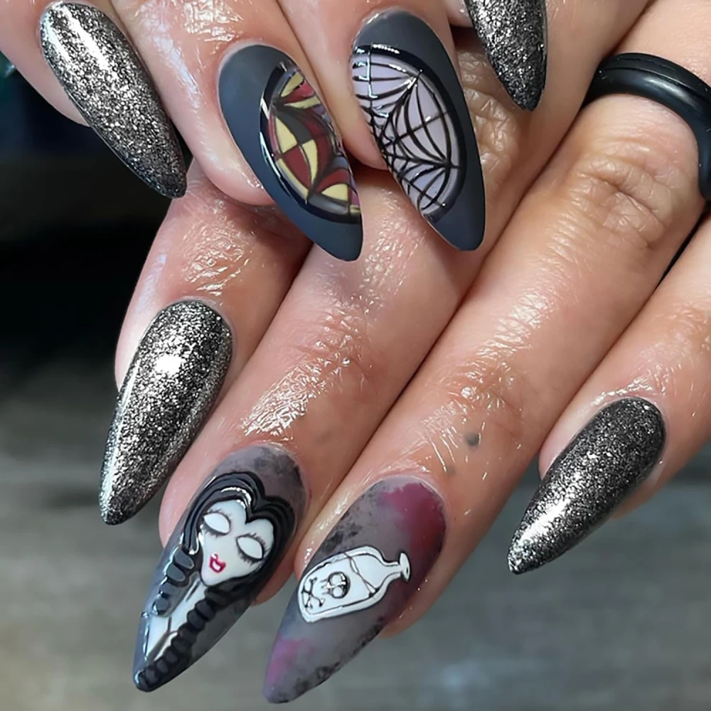 Acrylic Artificial Monster Design Nails