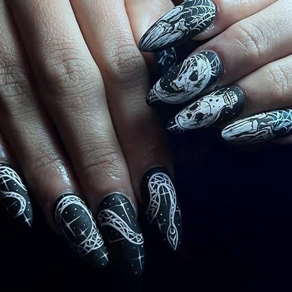 Skull Star Ghost Nails