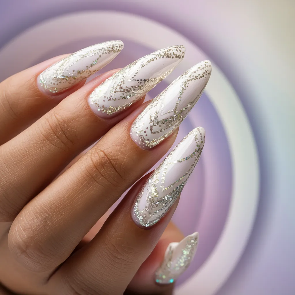 40 Trendy White Nails Ideas with Designs 18