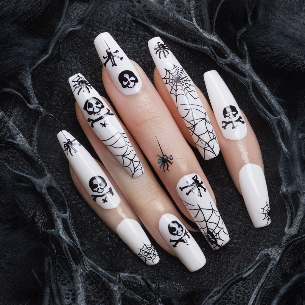 40 Trendy White Nails Ideas with Designs 25