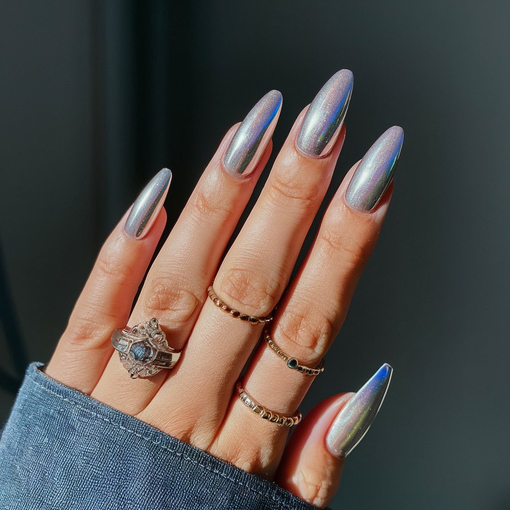 Holographic Chrome Tips